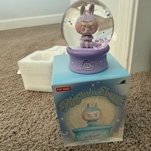 Pop Mart Labubu Big into Energy Crystal ball snow globe- Luck